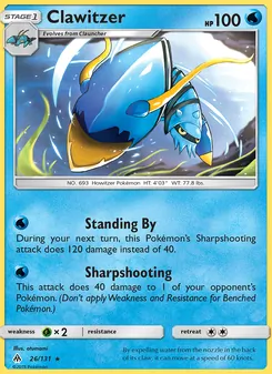 Clawitzer, card 26 from Forbidden Light