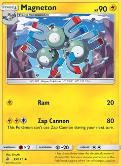 Magneton, card 35 from Forbidden Light