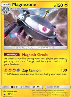 Magnezone, card 36 from Forbidden Light