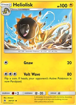 Heliolisk, card 38 from Forbidden Light
