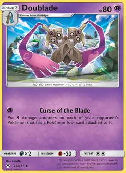 Doublade, card 48 from Forbidden Light
