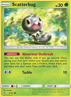 Scatterbug, card 5 from Forbidden Light