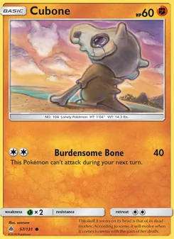 Cubone, card 57 from Forbidden Light