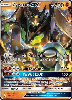 Zygarde GX, card 73 from Forbidden Light