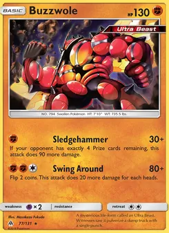 Buzzwole, card 77 from Forbidden Light