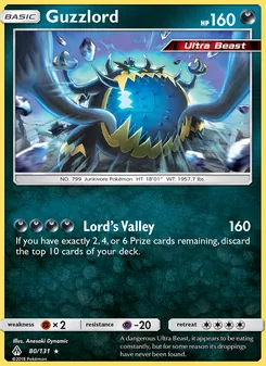 Guzzlord, card 80 from Forbidden Light