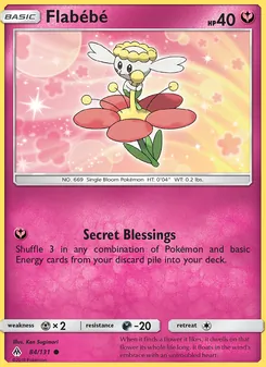 Flabébé, card 84 from Forbidden Light