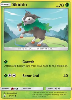 Skiddo, card 9 from Forbidden Light