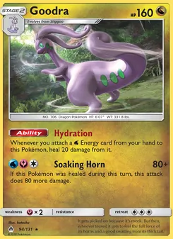 Goodra, card 94 from Forbidden Light