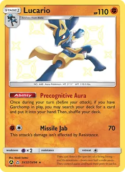 Lucario, Karte SV22 aus Verborgenes Schicksal Glitzer-Tresor