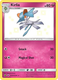 Kirlia, Karte SV35 aus Verborgenes Schicksal Glitzer-Tresor