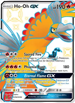 Ho-Oh-GX, Karte SV50 aus Verborgenes Schicksal Glitzer-Tresor
