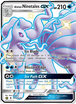 Alola-Vulnona-GX, Karte SV53 aus Verborgenes Schicksal Glitzer-Tresor