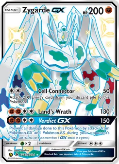 Zygarde-GX, Karte SV65 aus Verborgenes Schicksal Glitzer-Tresor