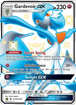 Guardevoir-GX, Karte SV75 aus Verborgenes Schicksal Glitzer-Tresor