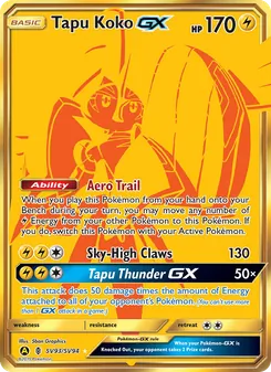 Kapu-Riki-GX, Karte SV93 aus Verborgenes Schicksal Glitzer-Tresor