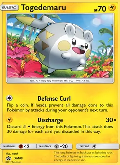Togedemaru, Karte SM09 aus SM Promokarten