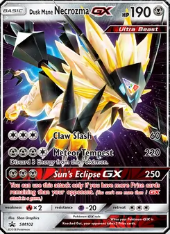 Abendmähne-Necrozma GX, Karte SM102 aus SM Promokarten