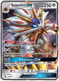Solgaleo GX, Karte SM104 aus SM Promokarten