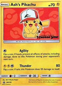 Ashs Pikachu, Karte SM109 aus SM Promokarten