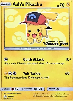 Ashs Pikachu, Karte SM111 aus SM Promokarten