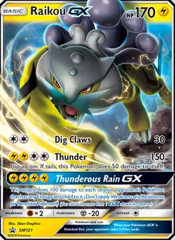 Raikou GX, Karte SM121 aus SM Promokarten