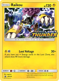 Raikou, Karte SM150 aus SM Promokarten