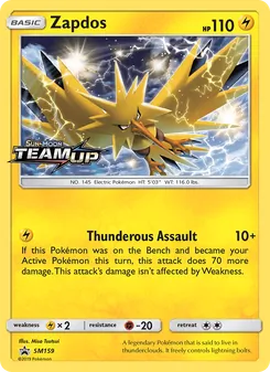 Zapdos, Karte SM159 aus SM Promokarten