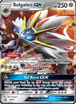 Solgaleo GX, Karte SM16 aus SM Promokarten