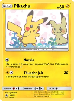 Pikachu, Karte SM162 aus SM Promokarten