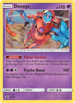Deoxys, Karte SM164 aus SM Promokarten