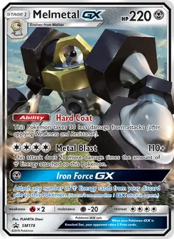 Melmetal GX, Karte SM178 aus SM Promokarten