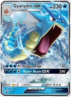 Garados GX, Karte SM212 aus SM Promokarten