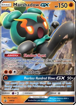 Marshadow GX, Karte SM59 aus SM Promokarten
