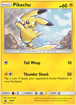 Pikachu, Karte SM98 aus SM Promokarten