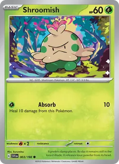 Shroomish, card 003 from Scarlet & Violet