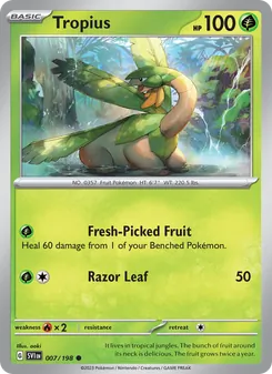 Tropius, card 007 from Scarlet & Violet