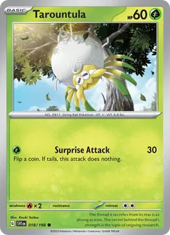 Tarountula, card 018 from Scarlet & Violet