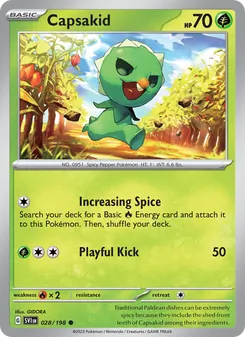 Capsakid, card 028 from Scarlet & Violet