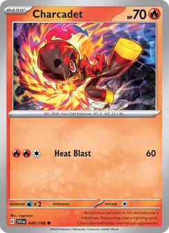 Charcadet, card 040 from Scarlet & Violet