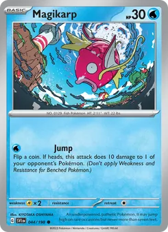 Magikarp, card 044 from Scarlet & Violet