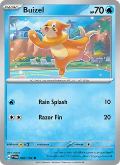 Buizel, card 046 from Scarlet & Violet