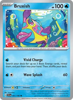 Bruxish, card 051 from Scarlet & Violet