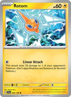 Rotom, card 069 from Scarlet & Violet