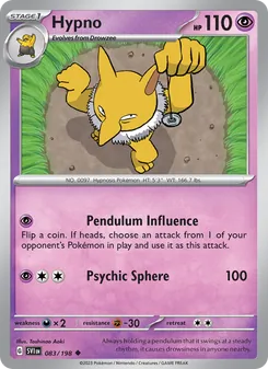 Hypno, card 083 from Scarlet & Violet
