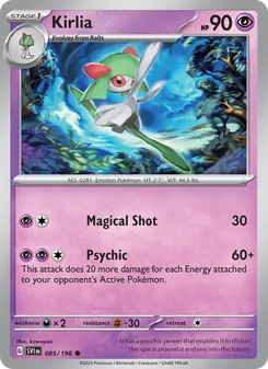 Kirlia, card 085 from Scarlet & Violet