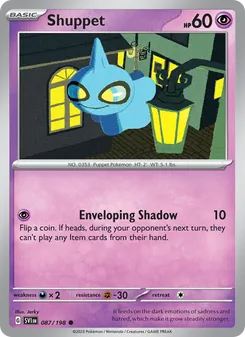 Shuppet, card 087 from Scarlet & Violet