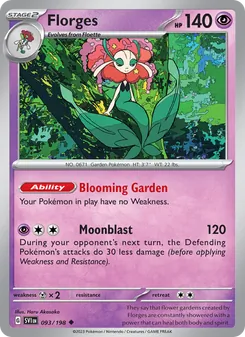 Florges, card 093 from Scarlet & Violet