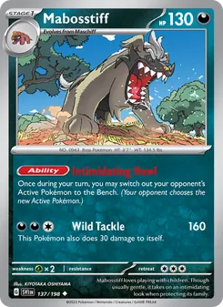 Mabosstiff, card 137 from Scarlet & Violet