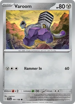 Varoom, card 141 from Scarlet & Violet
